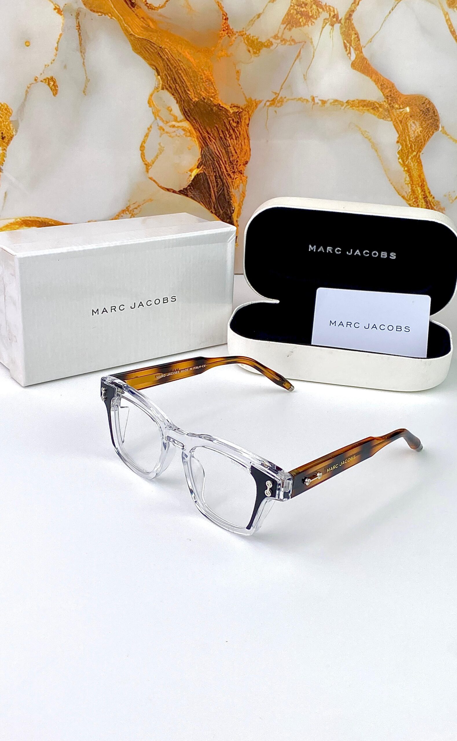 MC JCB SUNGLASSES [WHITE TRANSPARENT / BLACK / BROWN PRINTED] 1602026