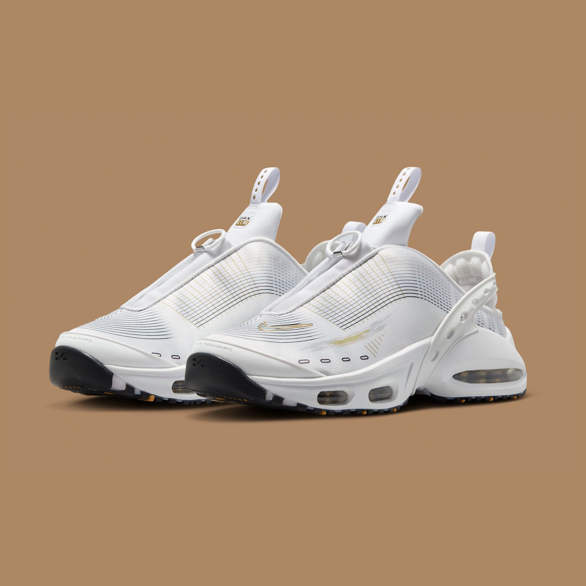 NK AIR MAX CRAZE [WHITE / METALLIC GOLD] 2402026