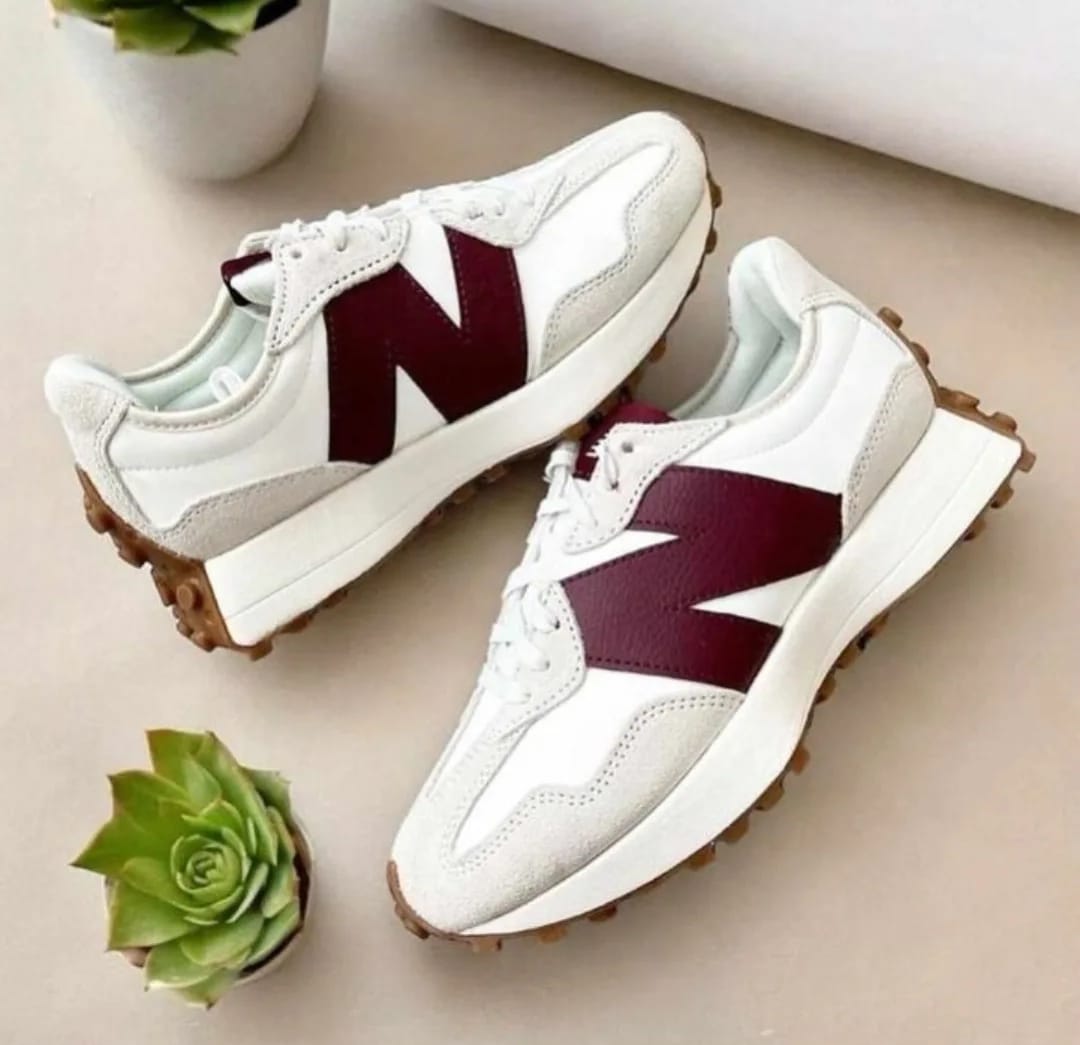 NB 327 MOONBEAM BURGUNDY [WHITE / GREY / BURGUNDY] 2802026