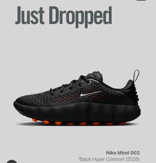 NK MIND 002 BLACK HYPER CRIMSON [BLACK / ORANGE] 2303026