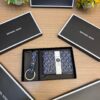 MCL KRS PREMIUM WALLET & KEYCHAIN SET WITH BRAND BOX [GREY / BLACK] 1806026