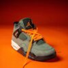 NK AIR JORDA_N RETRO 4 UNDEFEATED DEEP GREEN [OLIVE GREEN / BLACK / WHITE / ORANGE] 1803026