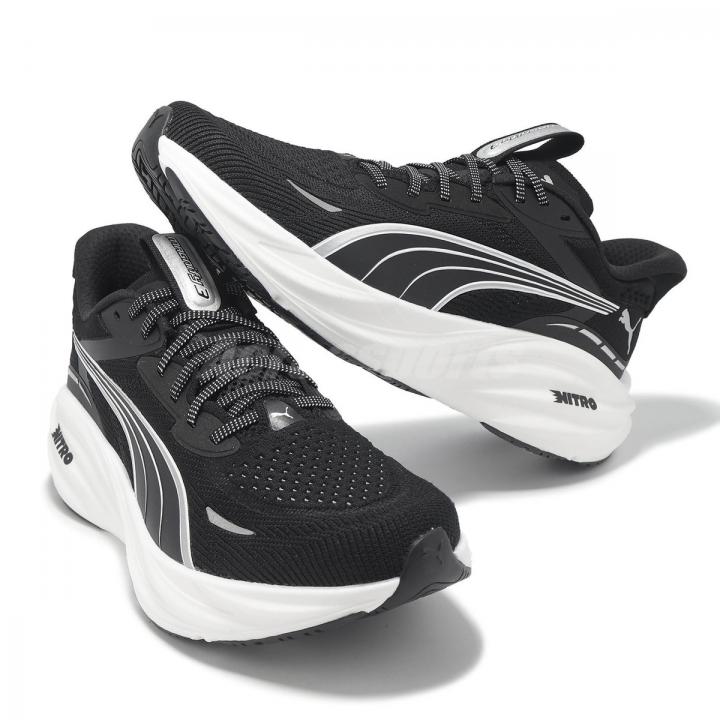 PMA FOREVER RUN NITRO BLACK RUNNING SHOES [BLACK / WHITE] 0203026