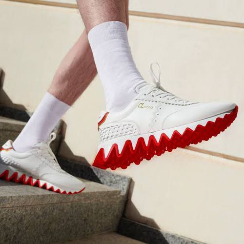 Christian louboutin Loubi Shark Leather Neoprene premium Sneaker