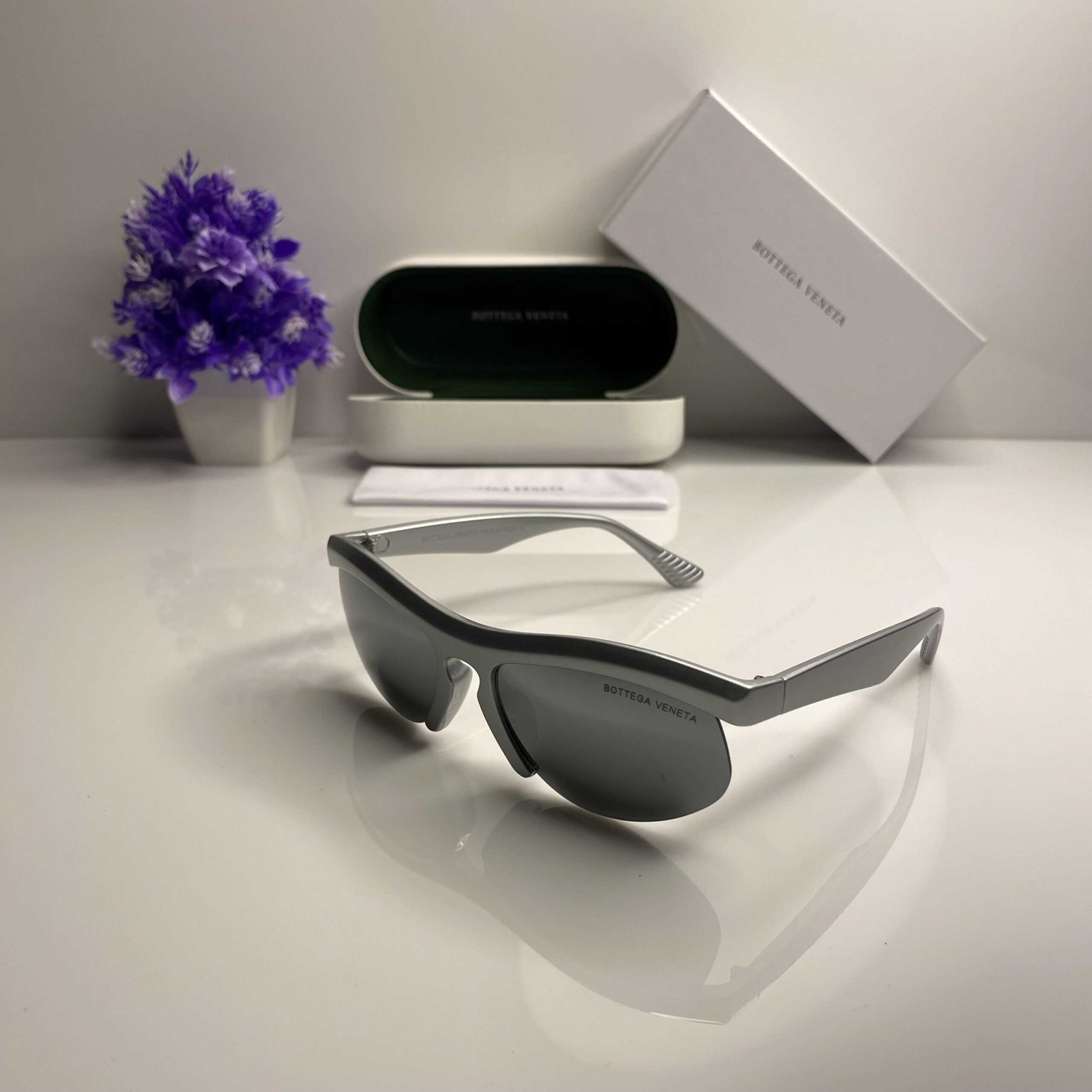 Bottega Veneta Silver Black