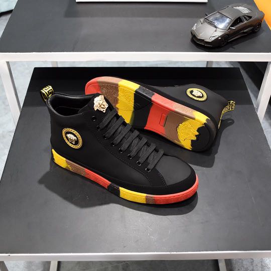 VERSACE DESIGNER BLACK LONG PREMIUM SNEAKER