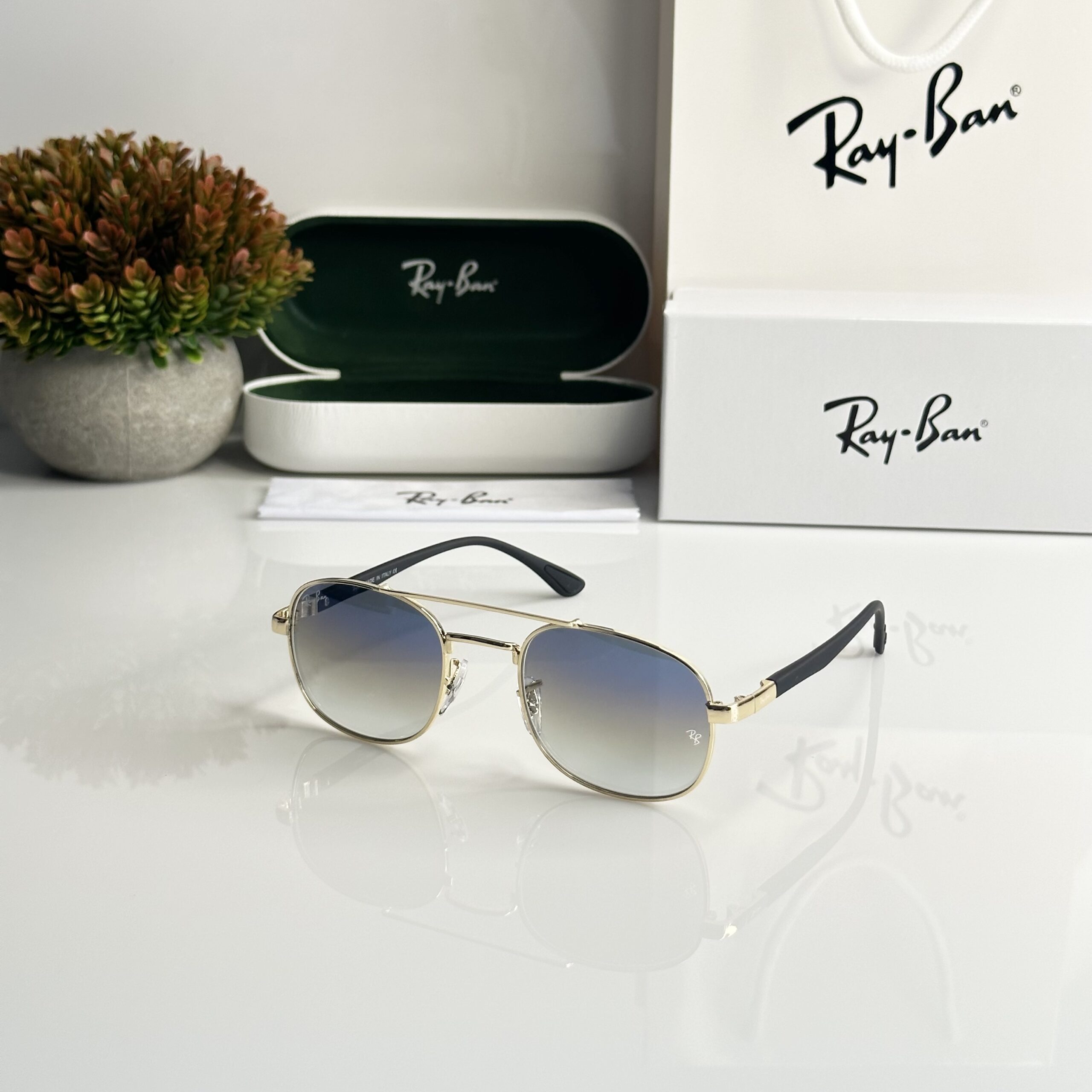 Rayban 3670 Gold Blue (GLASS)
