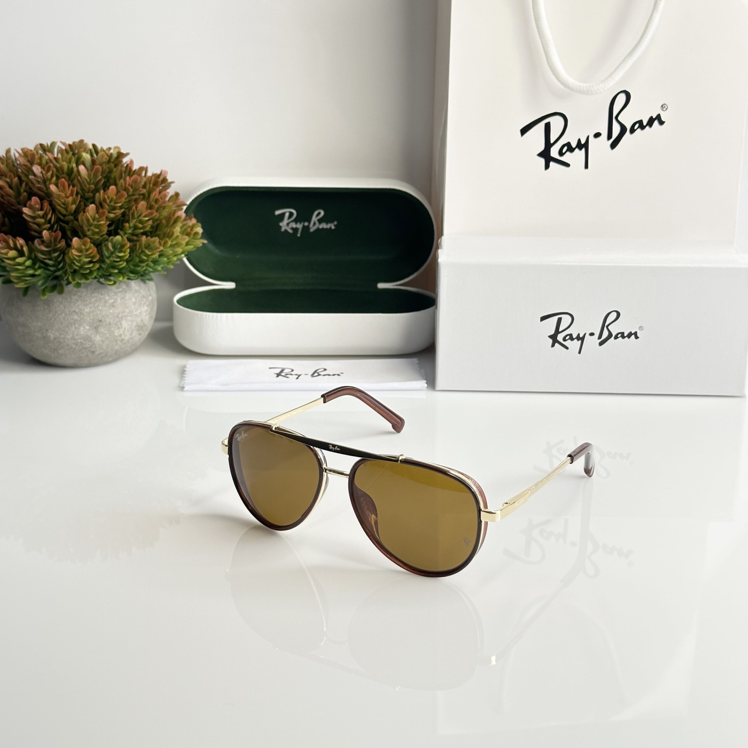 Rayban 4414 Gold Brown (GLASS)