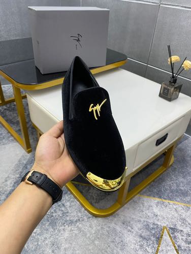 ZANOTTI BLACK GOLD CANVAS PREMIUM PARTY WEAR SNEAKER