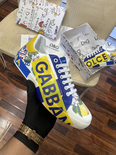 DOLCE GABBANA LEMON PRINT LOW TOP PREMIUM SNEAKER