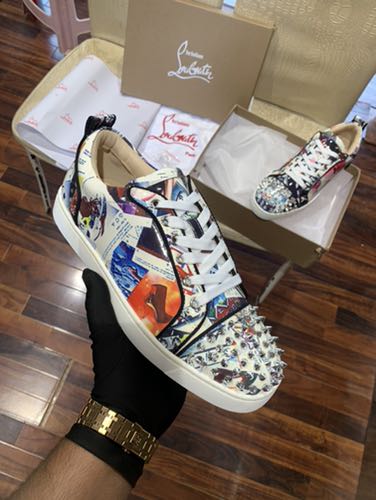 CHRISTIAN LOUBOUTIN SPIKED MULTI PREMIUM SNEAKER