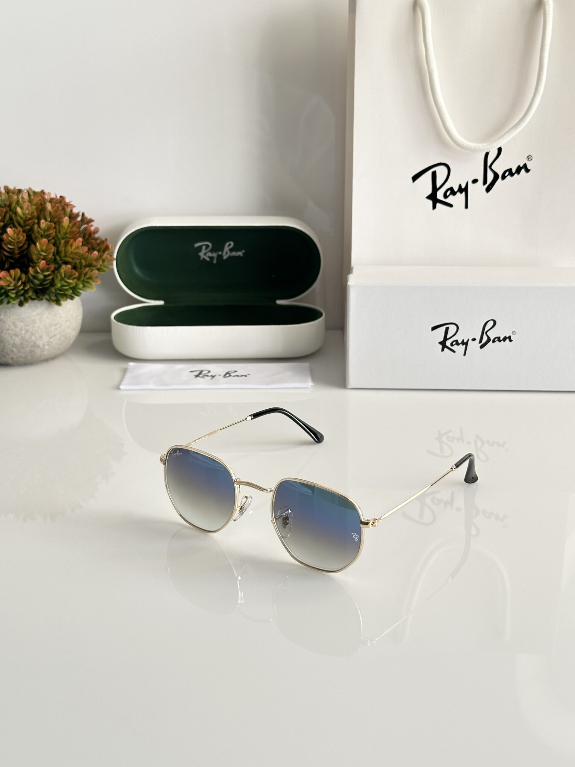 Rayban 3548 Gold Blue