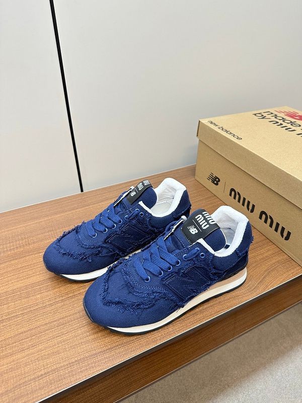 New_ Balance 574 x Miu Miu denim sneakers fixed
