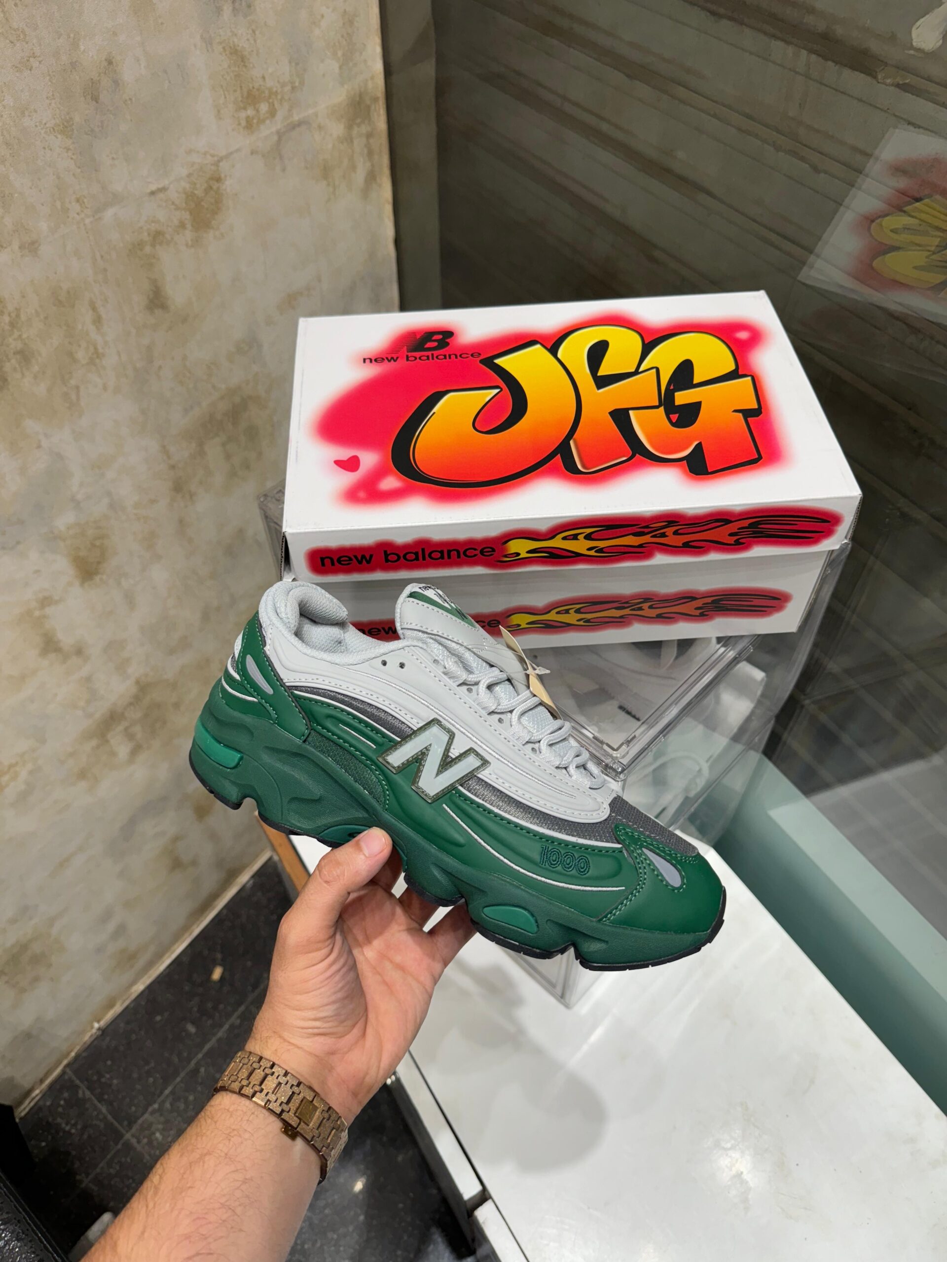Jfg x new_balance 1000 green ice SALE