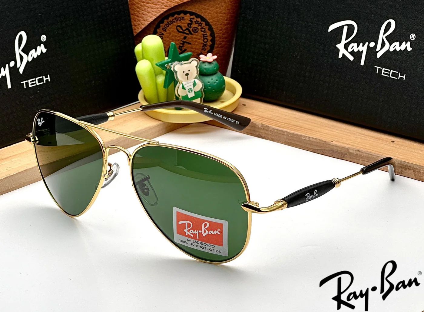 Rayban 3517 gold green
