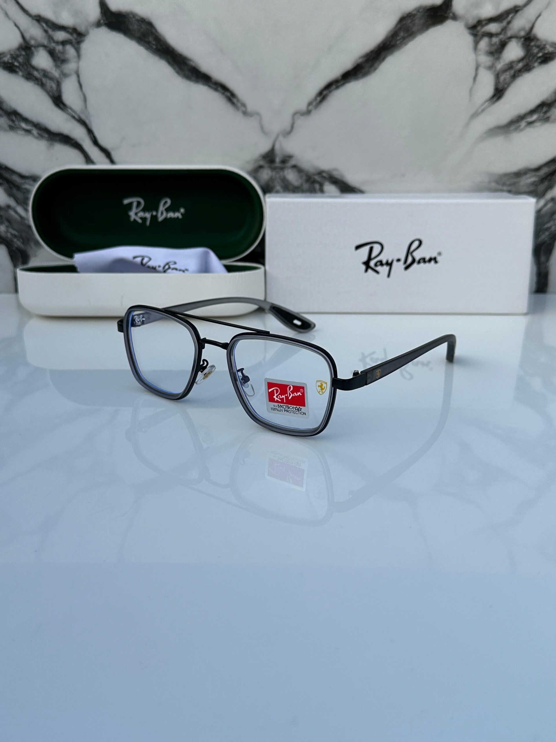 rayban 06 grey plano