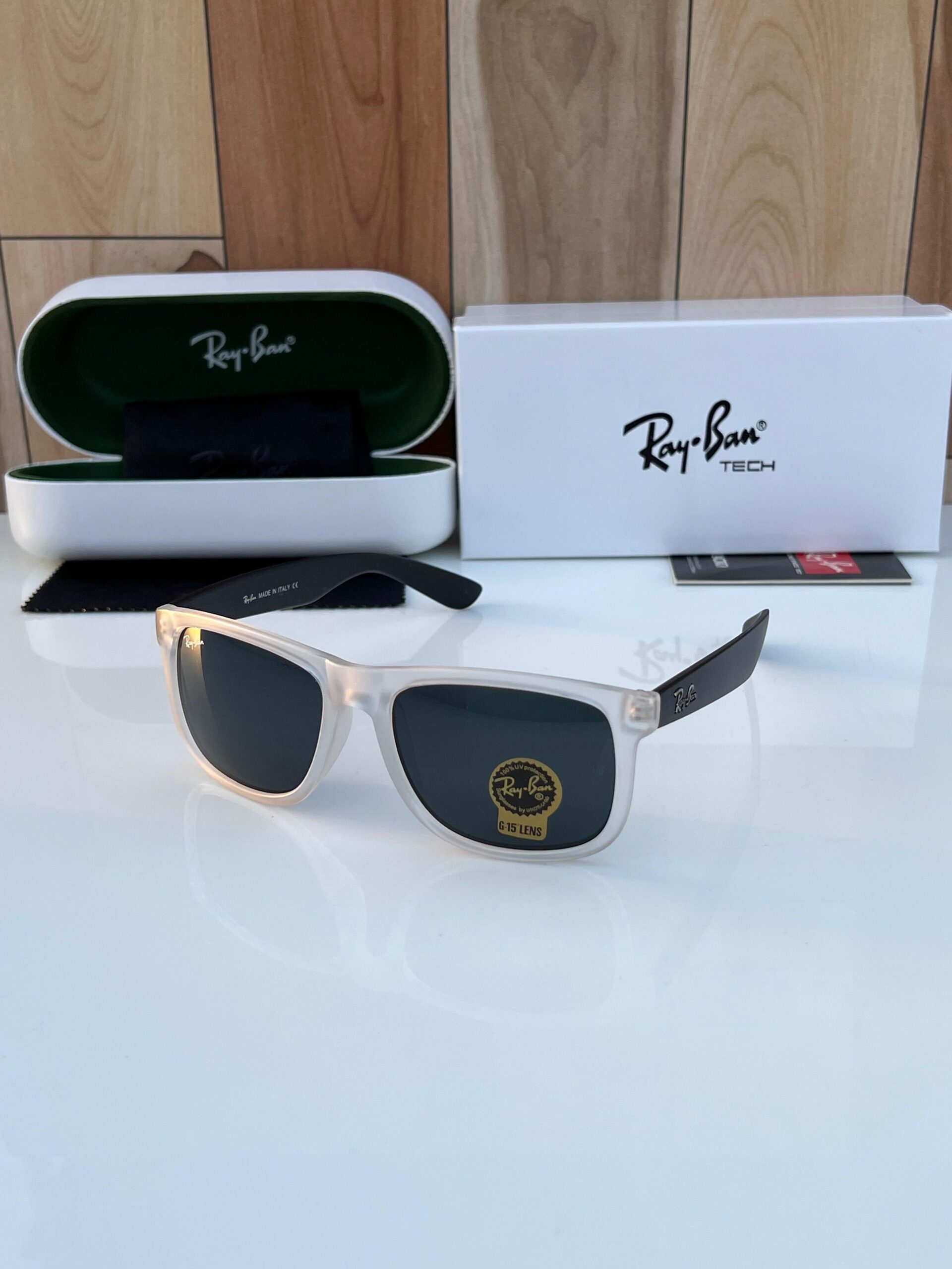 rayban 4165 white black