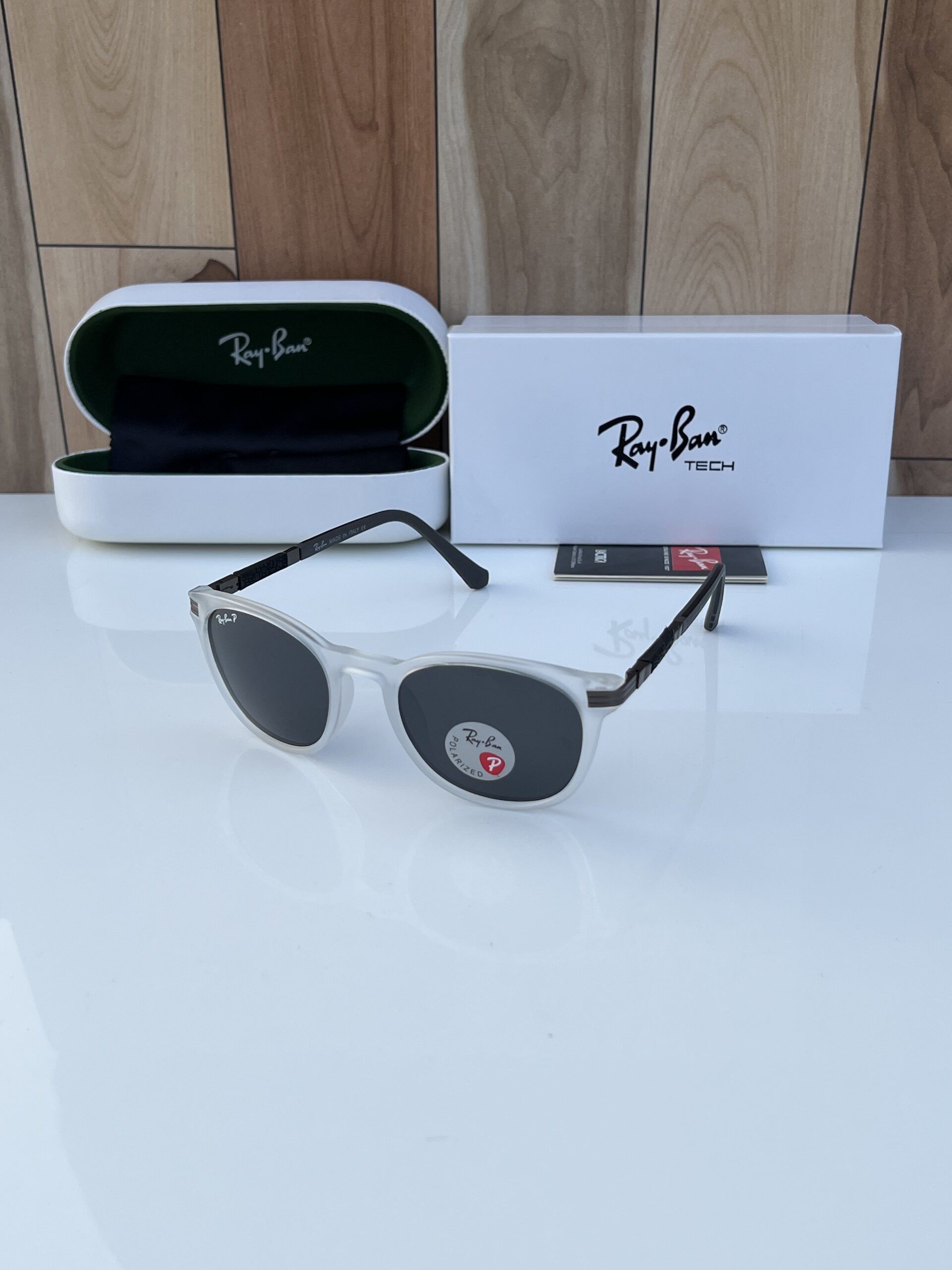 Rayban 91118 white black