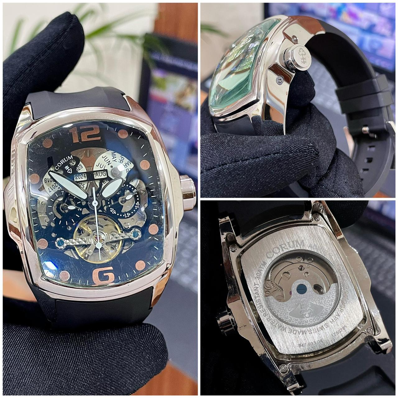 Corum Cup Challenge Calendar Automatic Silver