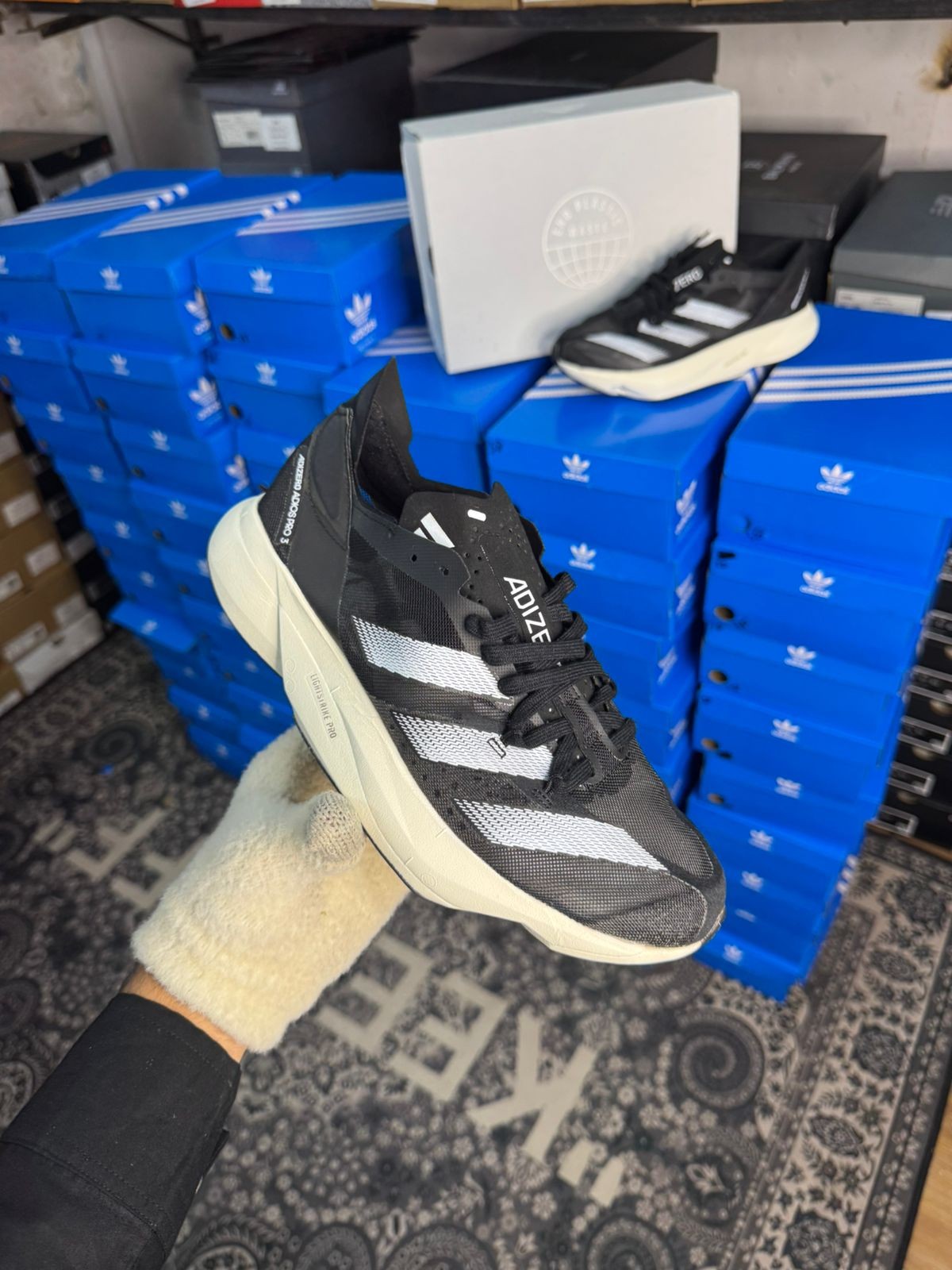 Adidaaass Adios Adizero Pro 3 Black white fixed