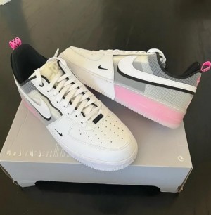 airforce 1 react split white pink spell. fixed