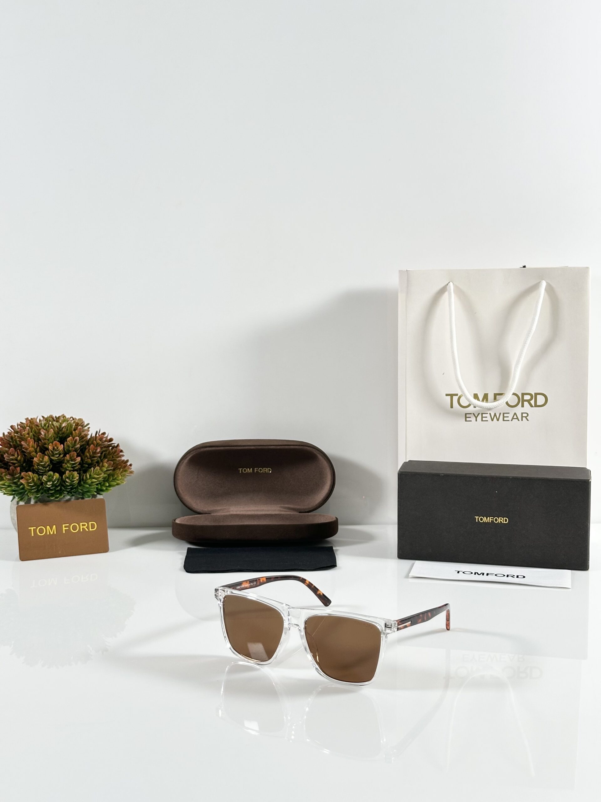 Tomford 602 Tiger Water Brown