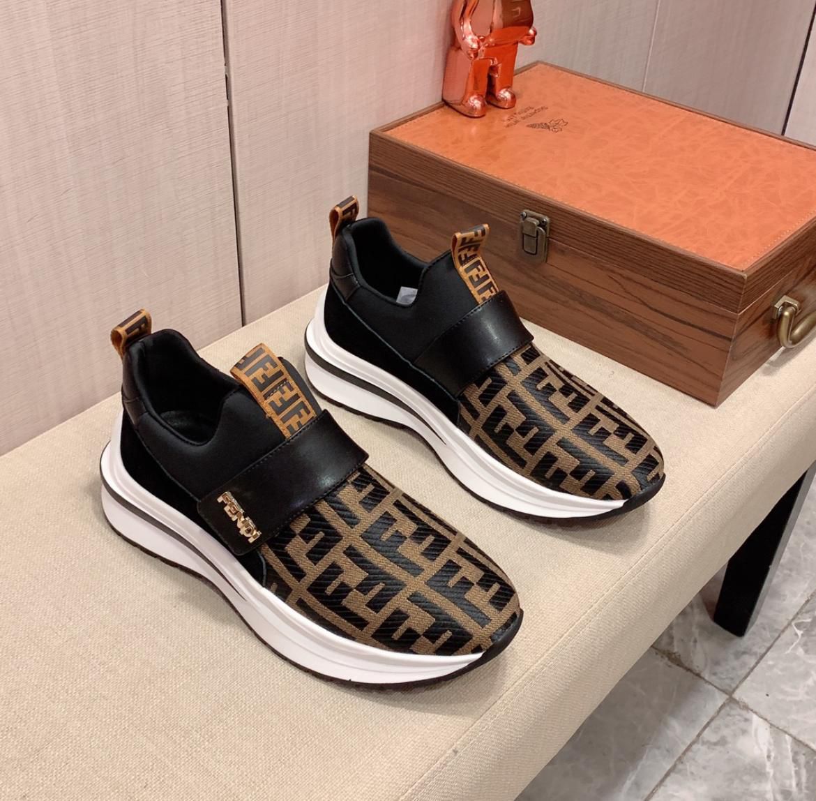 FEND_I LOGO BROWN IMPORTED PREMIUM SNEAKER