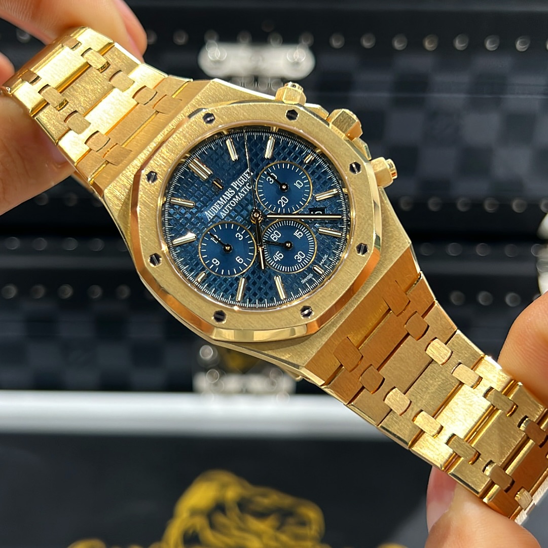 Audemars pigeu_t royal oak chronograph Gold-Blue