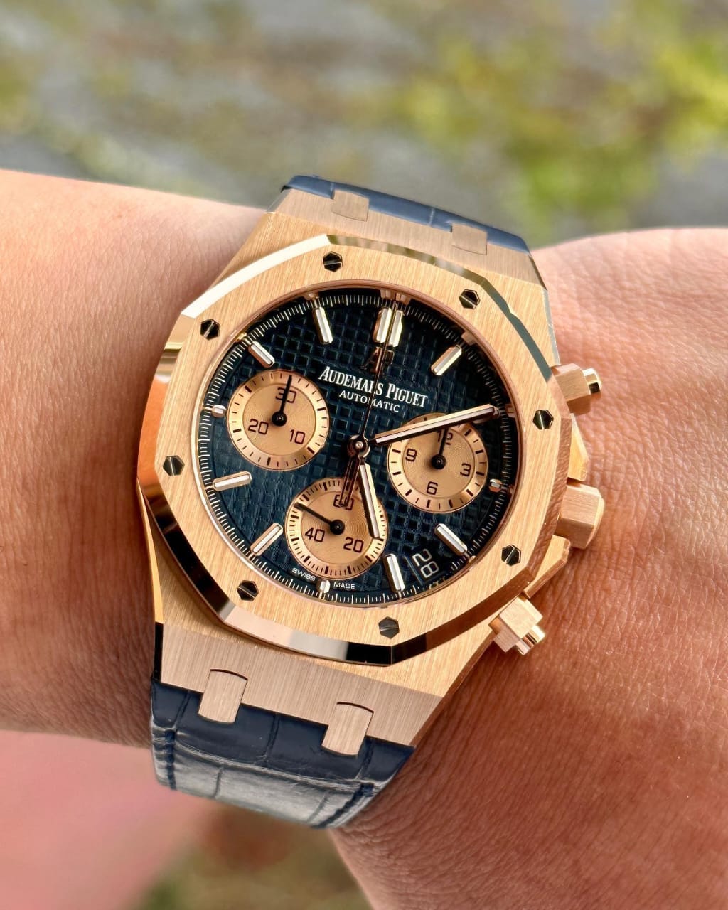 Audemars pigeu_t royal oak chronograph Blue