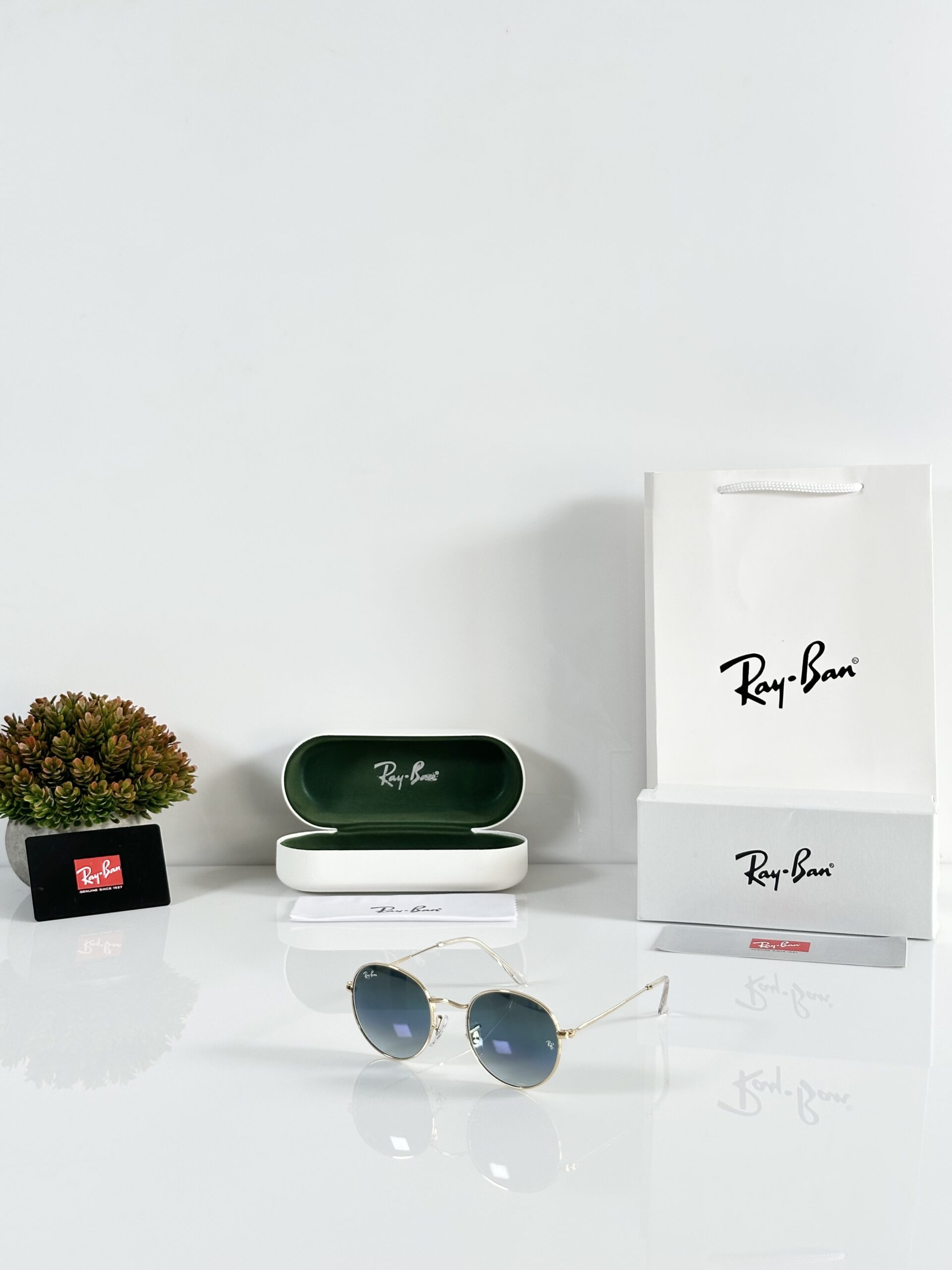 Rayban 3447 Gold Blue (GLASS)