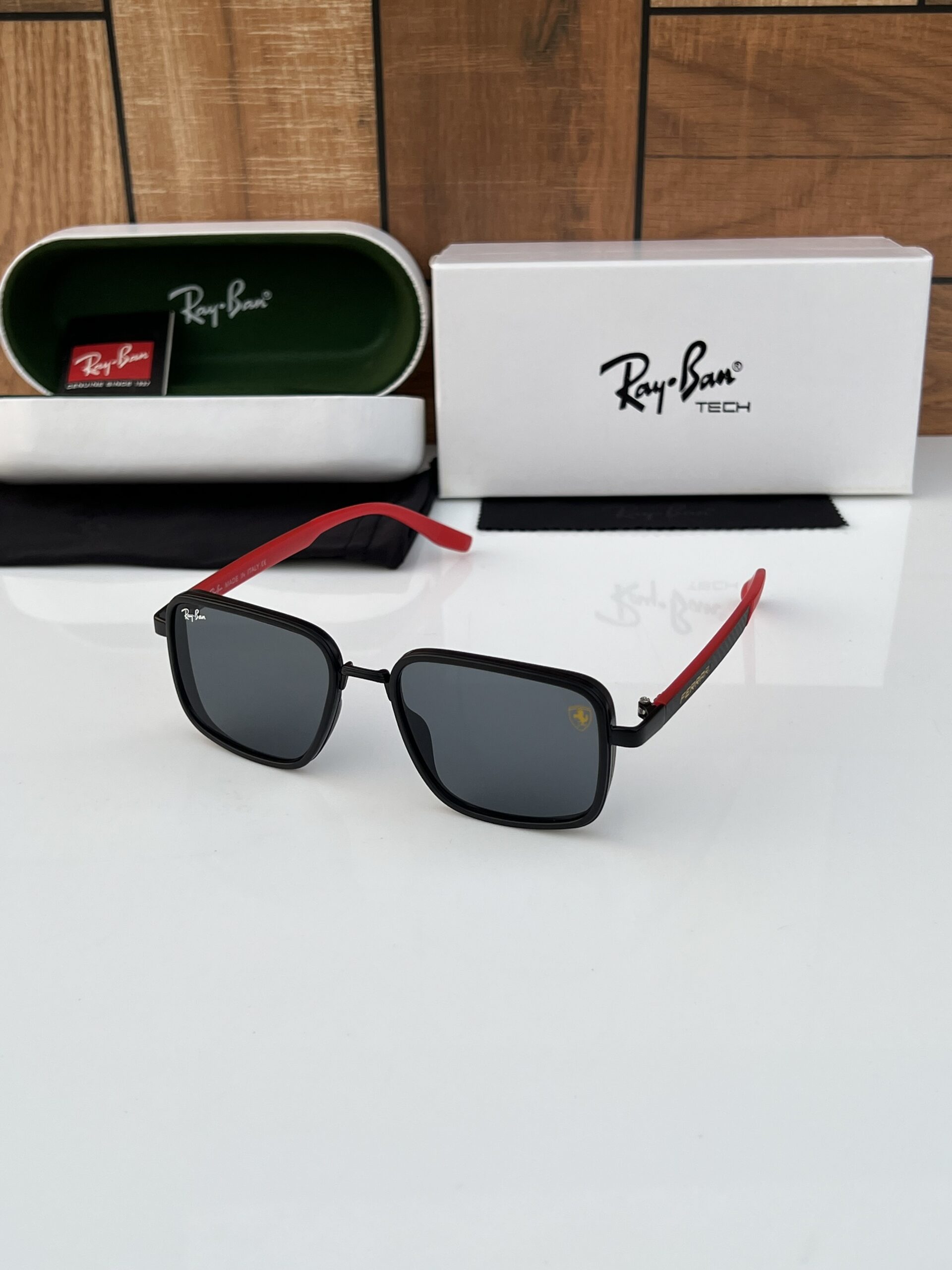 Rayban 8840 black red