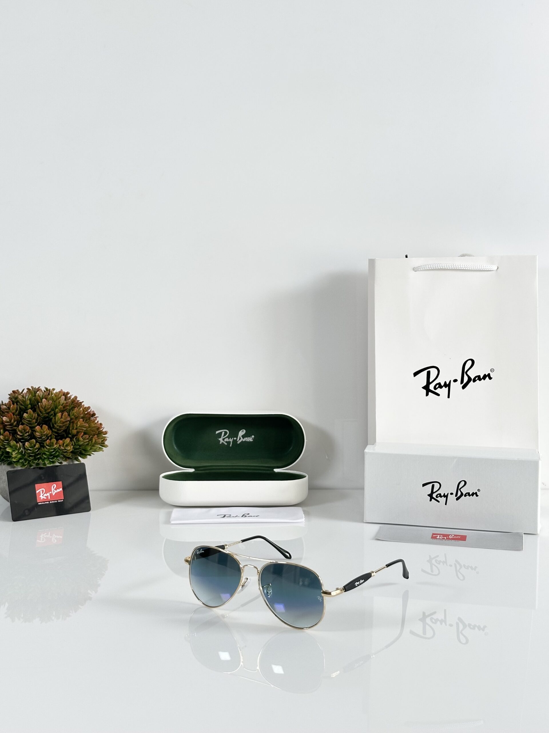 Rayban 3517 Gold Blue (GLASS)