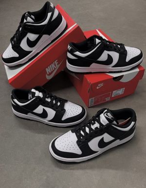 Nikkee SB Dunk Low Panda BlackWhite Mens