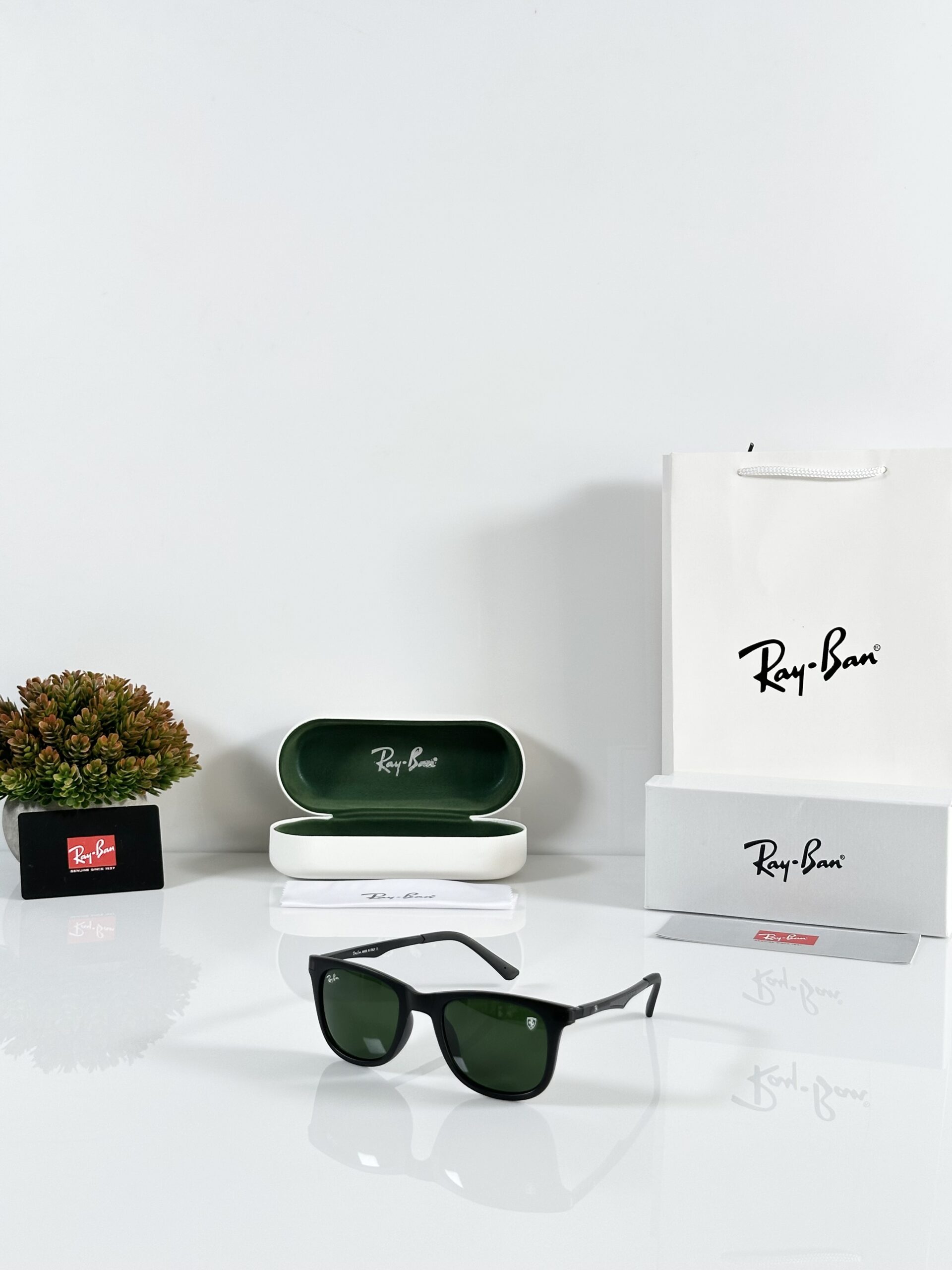 Rayban 4287 Black Green (GLASS)