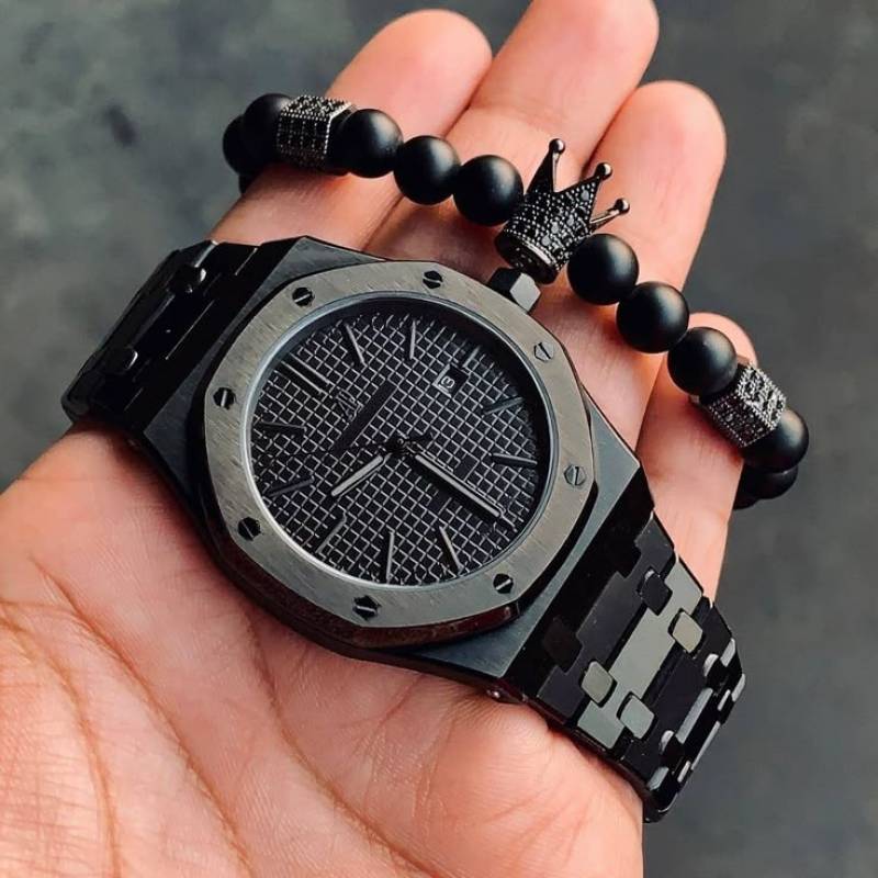 Audemars_piguet royal Oak Quartz Full Black