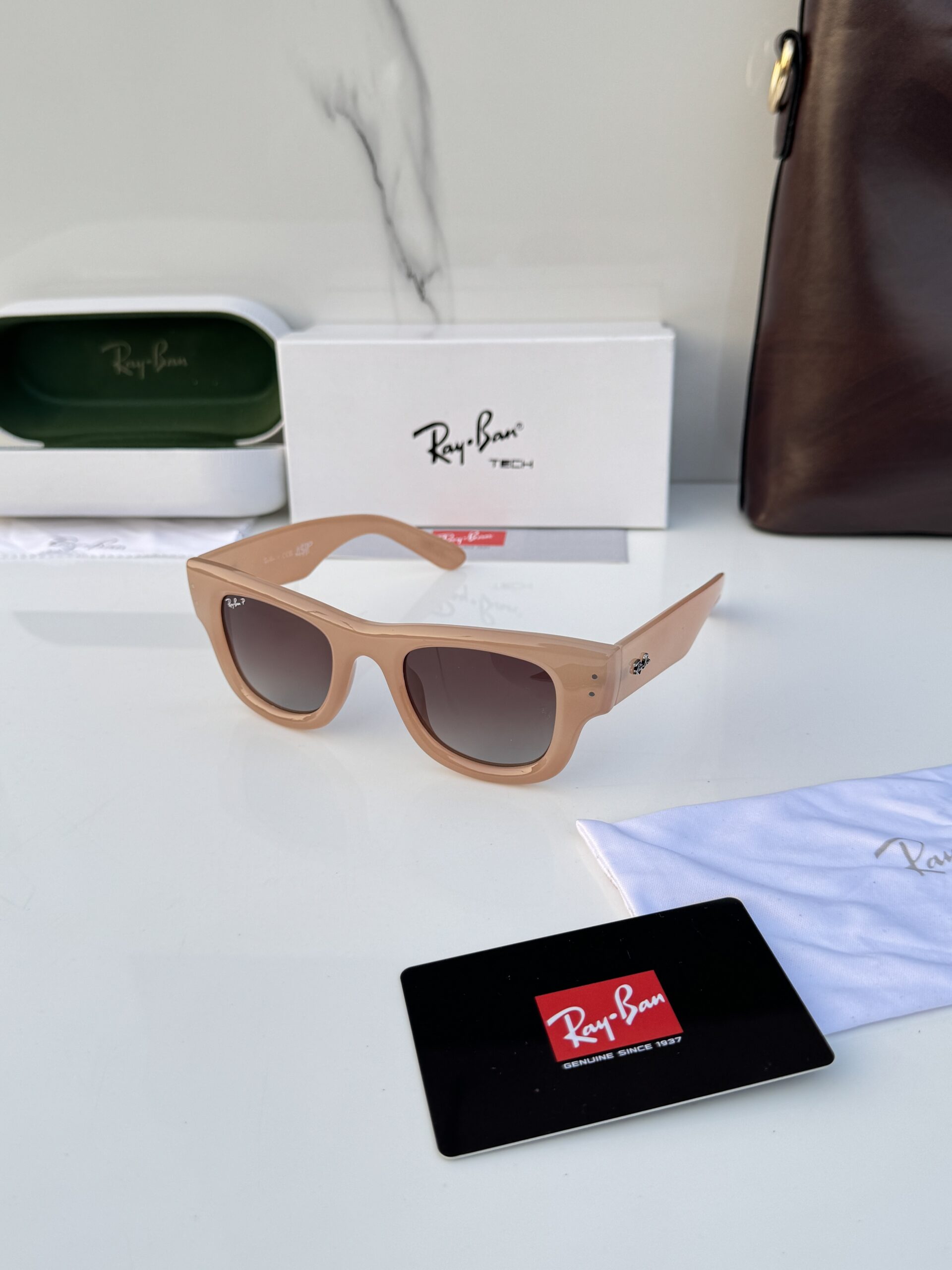 Rayban 4940 puffer cream brown