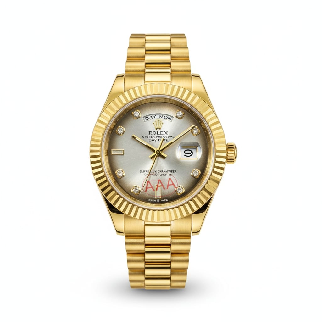 Role_x Oyster Perpetual Day Date Diamond Gold-Grey