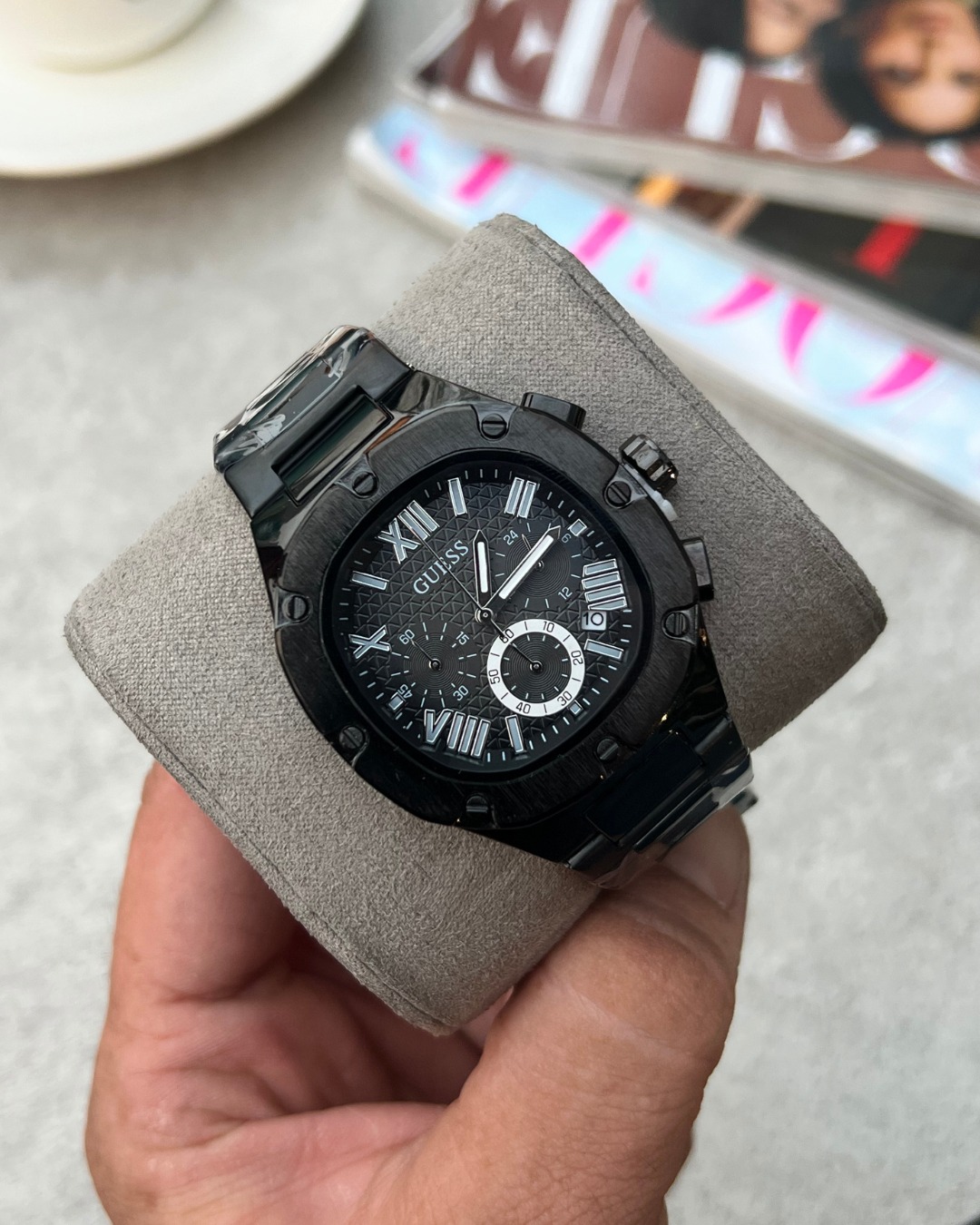 Guess Square Chronograph Black