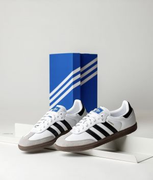 Adidaass Samba White Mens