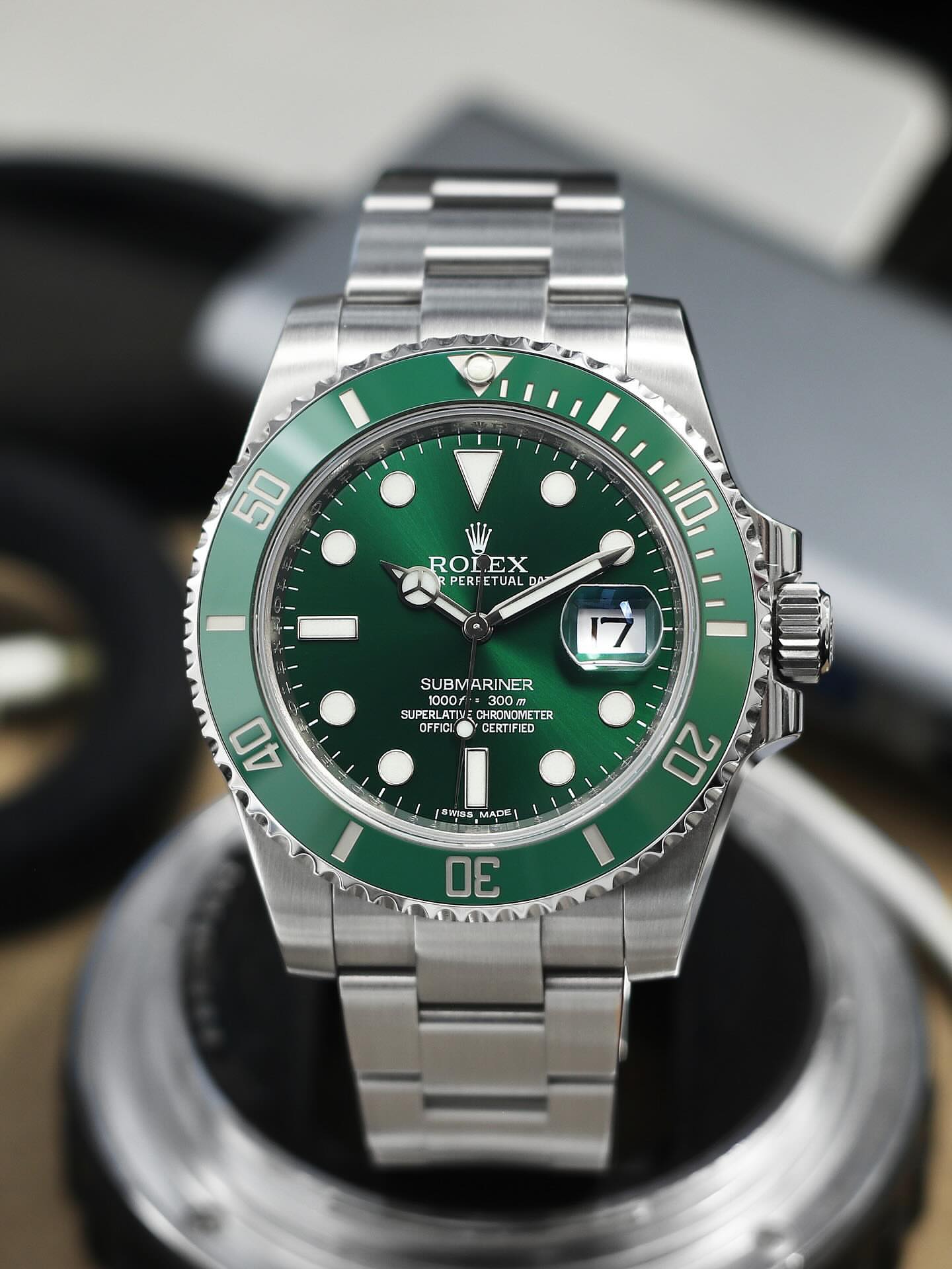 Role_x Oyster Perpetual Submarine Silver-Green