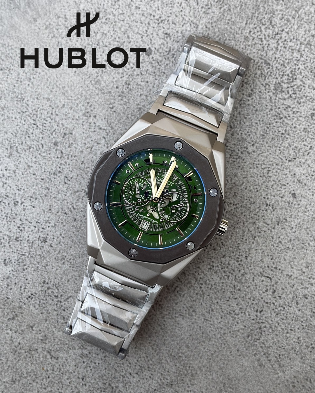 Hublo_t BigBang Tourbillion Silver-Black-Green