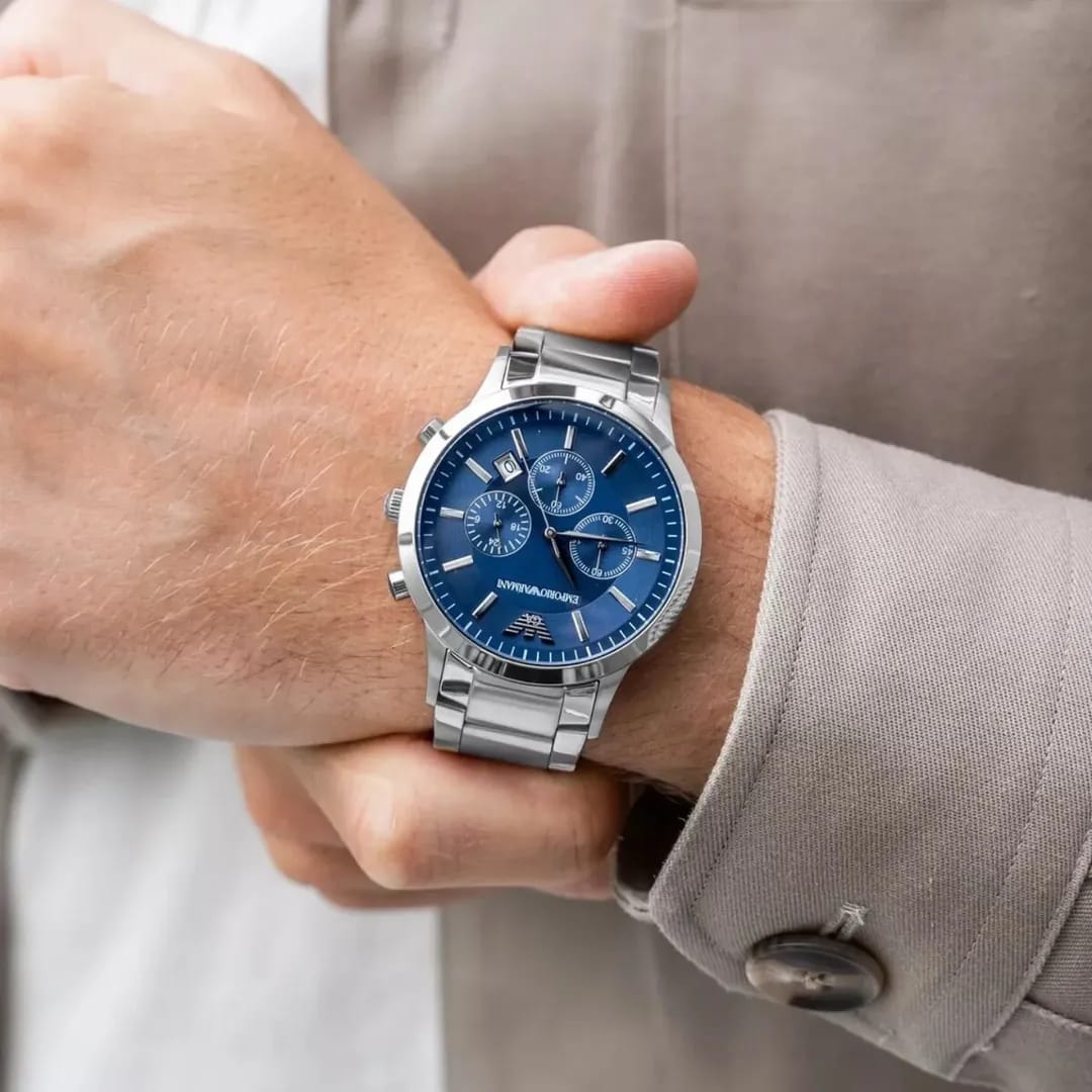 Emporio Arman_i Classic Silver-Blue