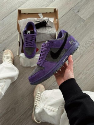 supreme x Nikke sb dunk low ink iron grey fixed