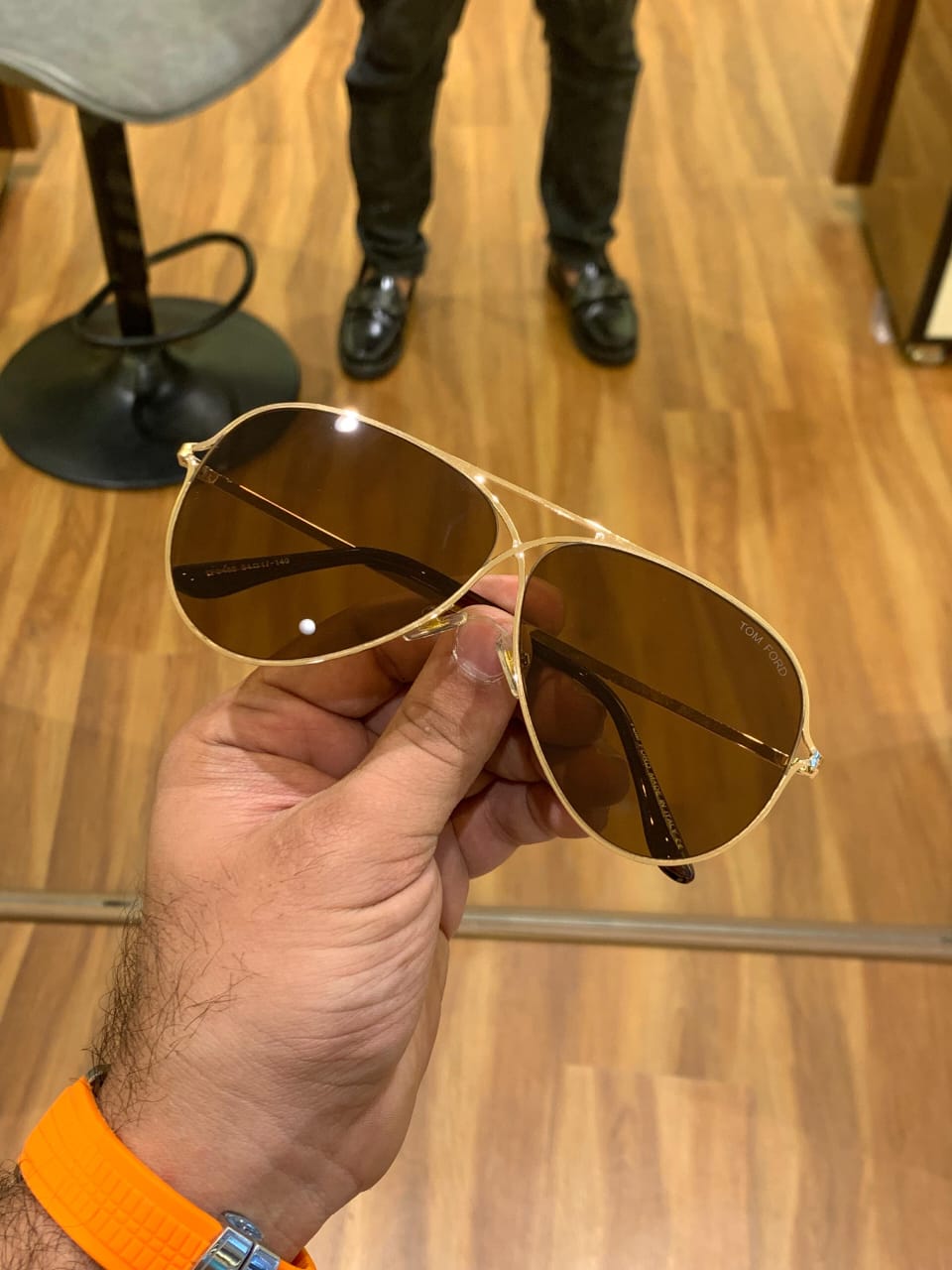 tomford aviator gold browon