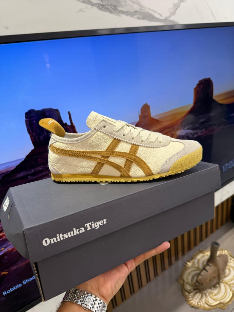 Onitsuk_a Tiger Mexico 66 White Camel Brown With Tan
