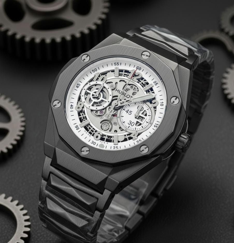 Hublo_t BigBang Tourbillion Black-White
