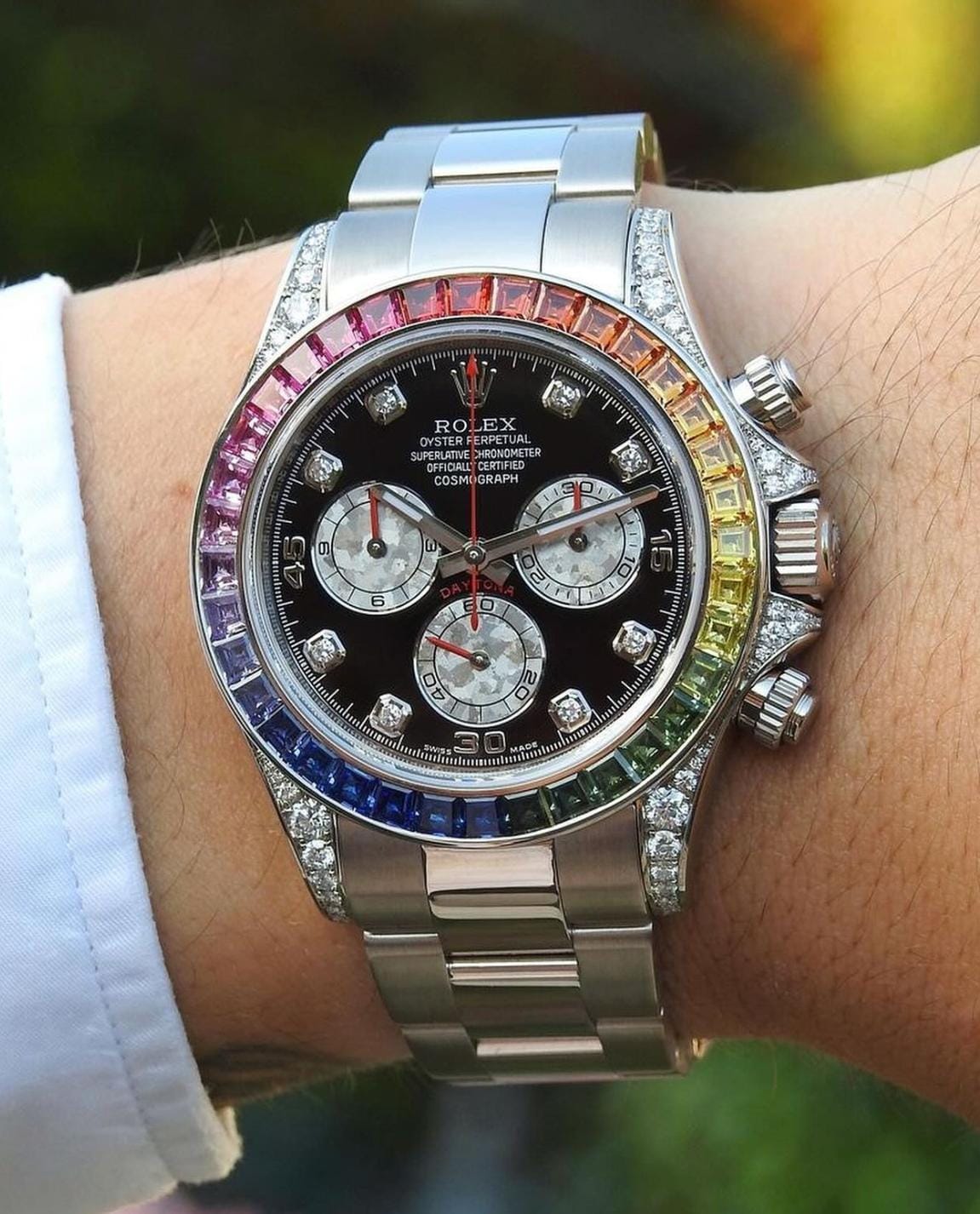 Role_x Oyster Perpetual Rainbow Silver