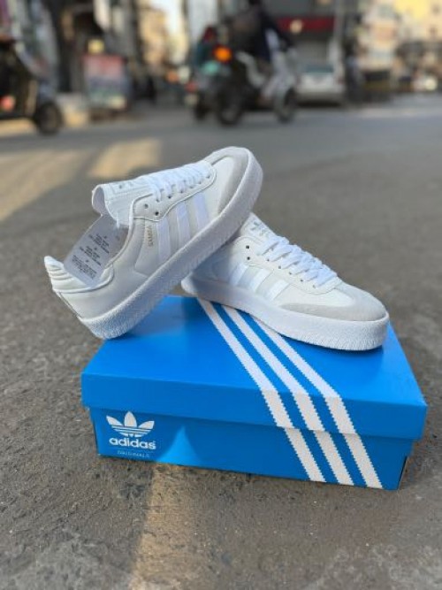 ADIDA_SS SAMBA TRIPLE WHITE SATIN STRIPE FIX