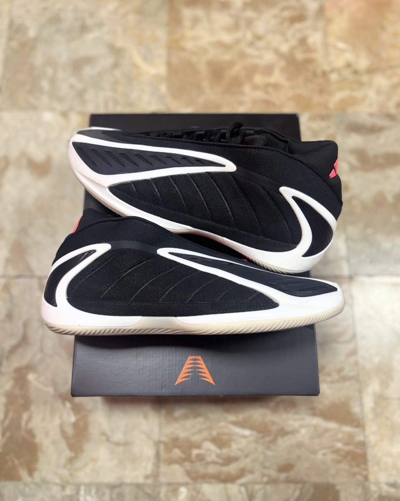 Adidaass Anthony Edwards 2 Core Black Zero Metallic Red