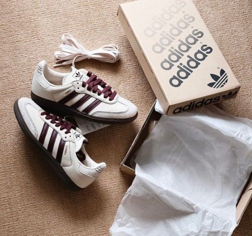 ADIDAN_SS SAMBA OG MEN S WONDER WHITE MAROON 682 FIX